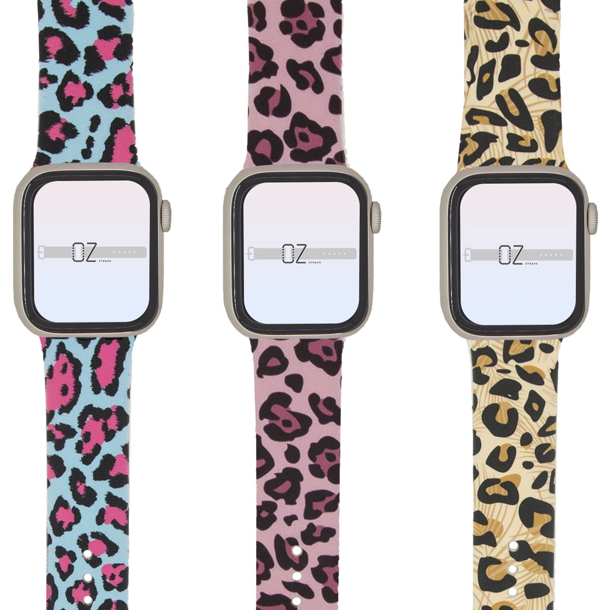 Leopard Silicone Apple Watch Band - OzStraps