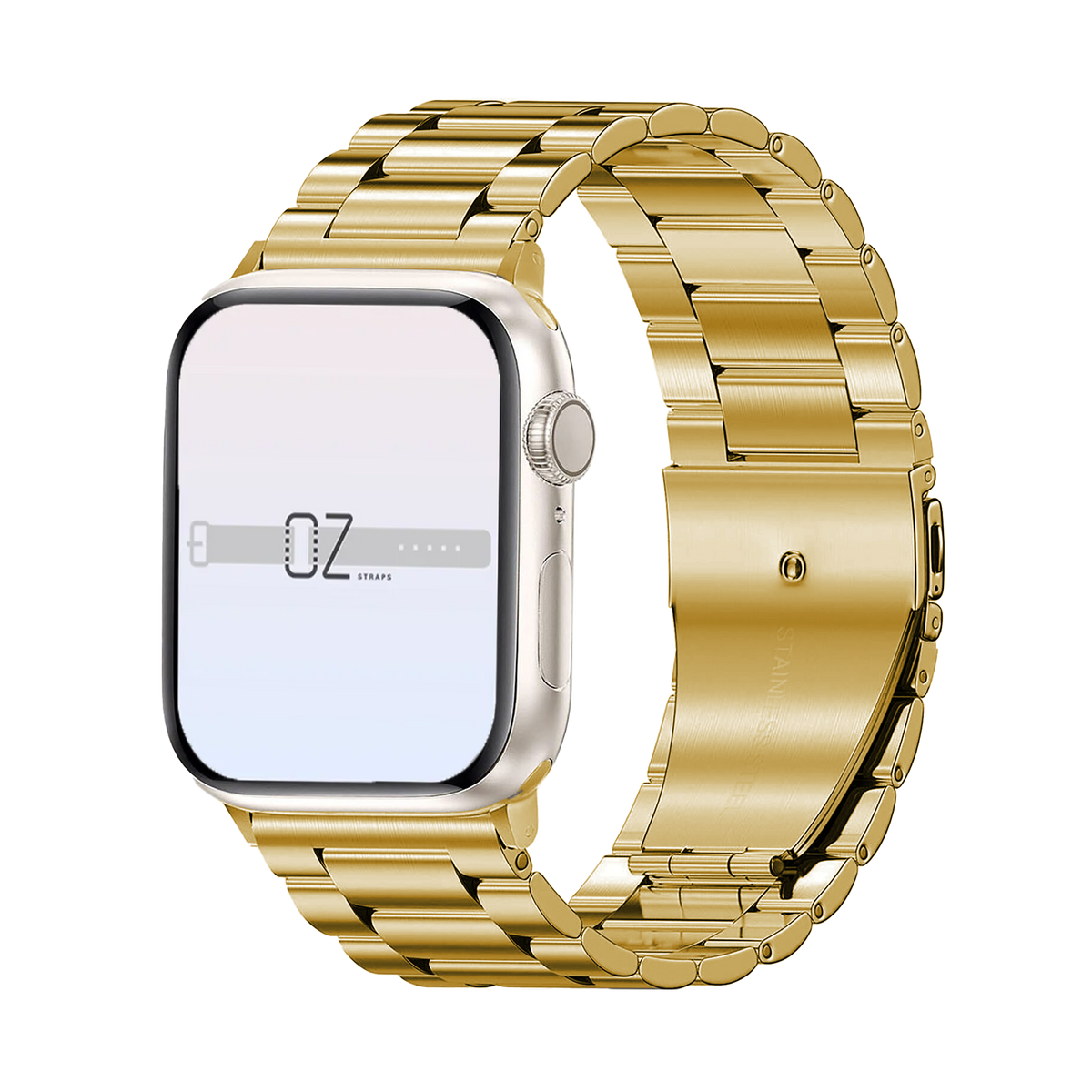 Gold Classic Stainless Steel Apple Watch Band - OzStraps
