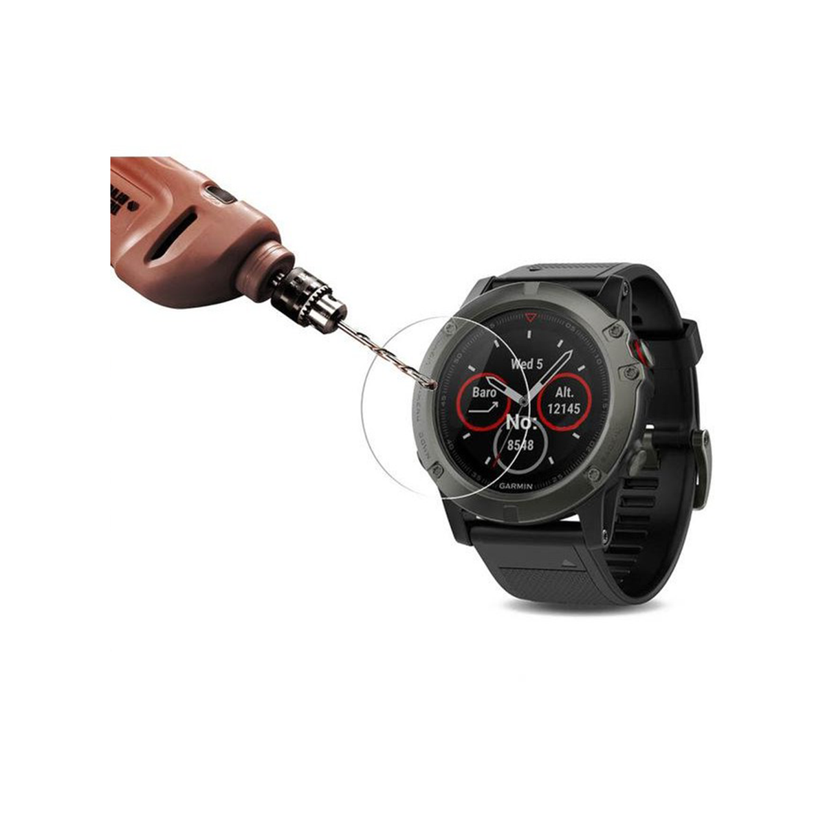 Garmin Fenix 5S Tempered Glass Protector - OzStraps