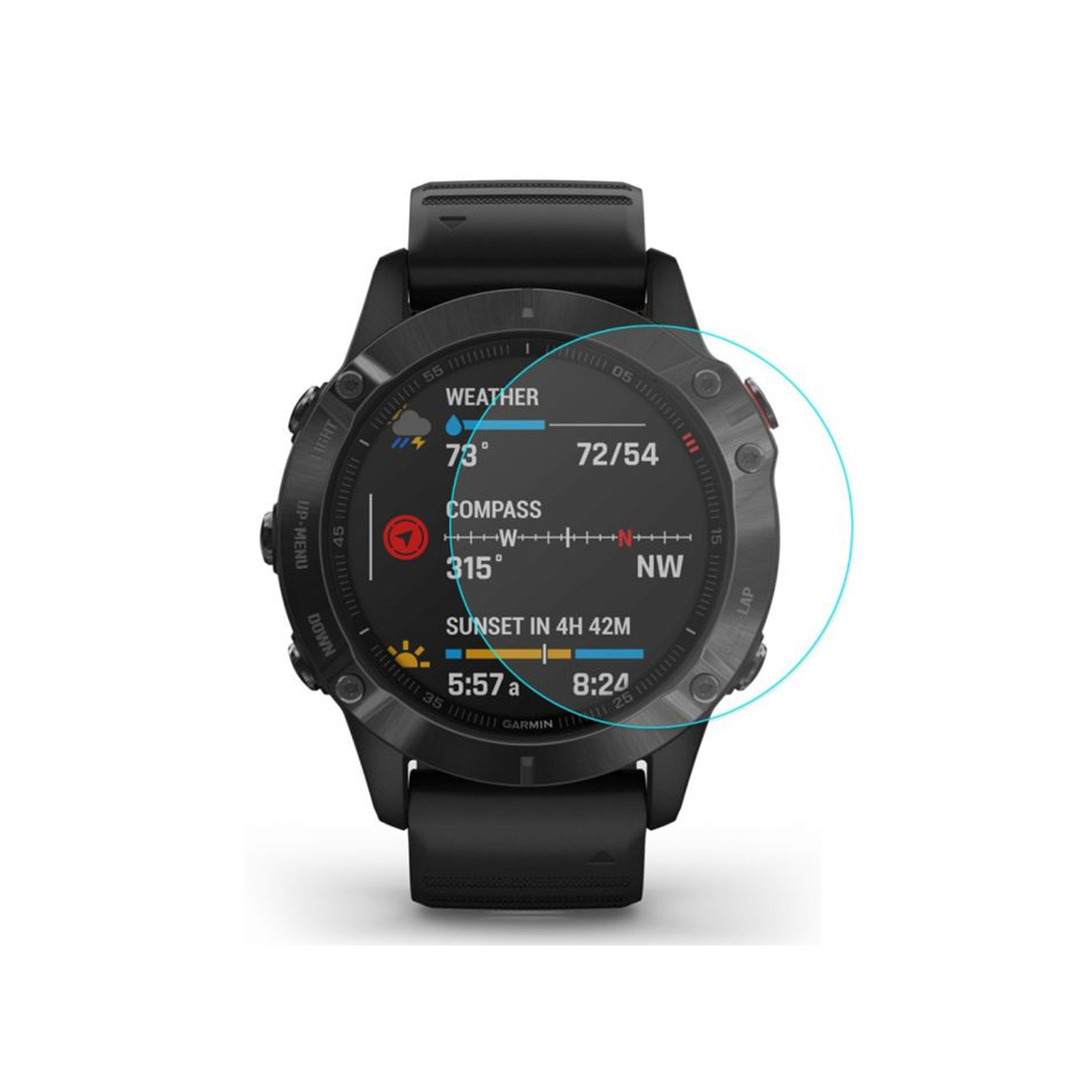 Garmin Fenix 6S Tempered Glass Protector - OzStraps