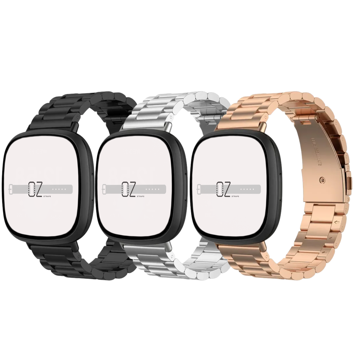 Classic Stainless Steel Fitbit Versa 4 / Sense 2 Band - OzStraps
