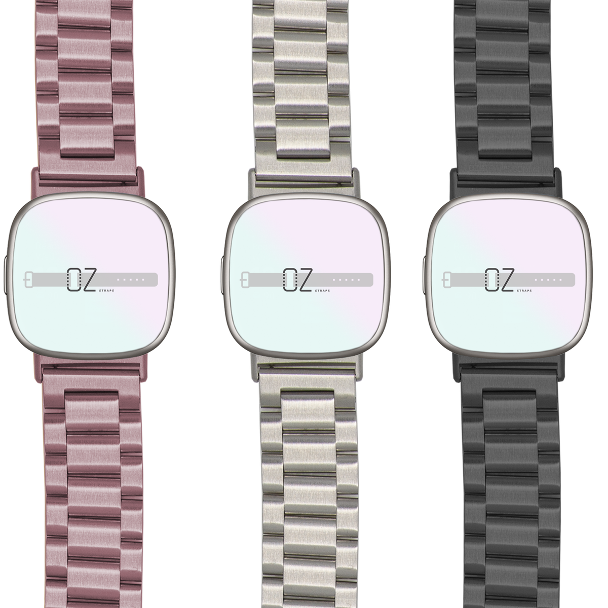 Classic Stainless Steel Fitbit Versa Band - OzStraps