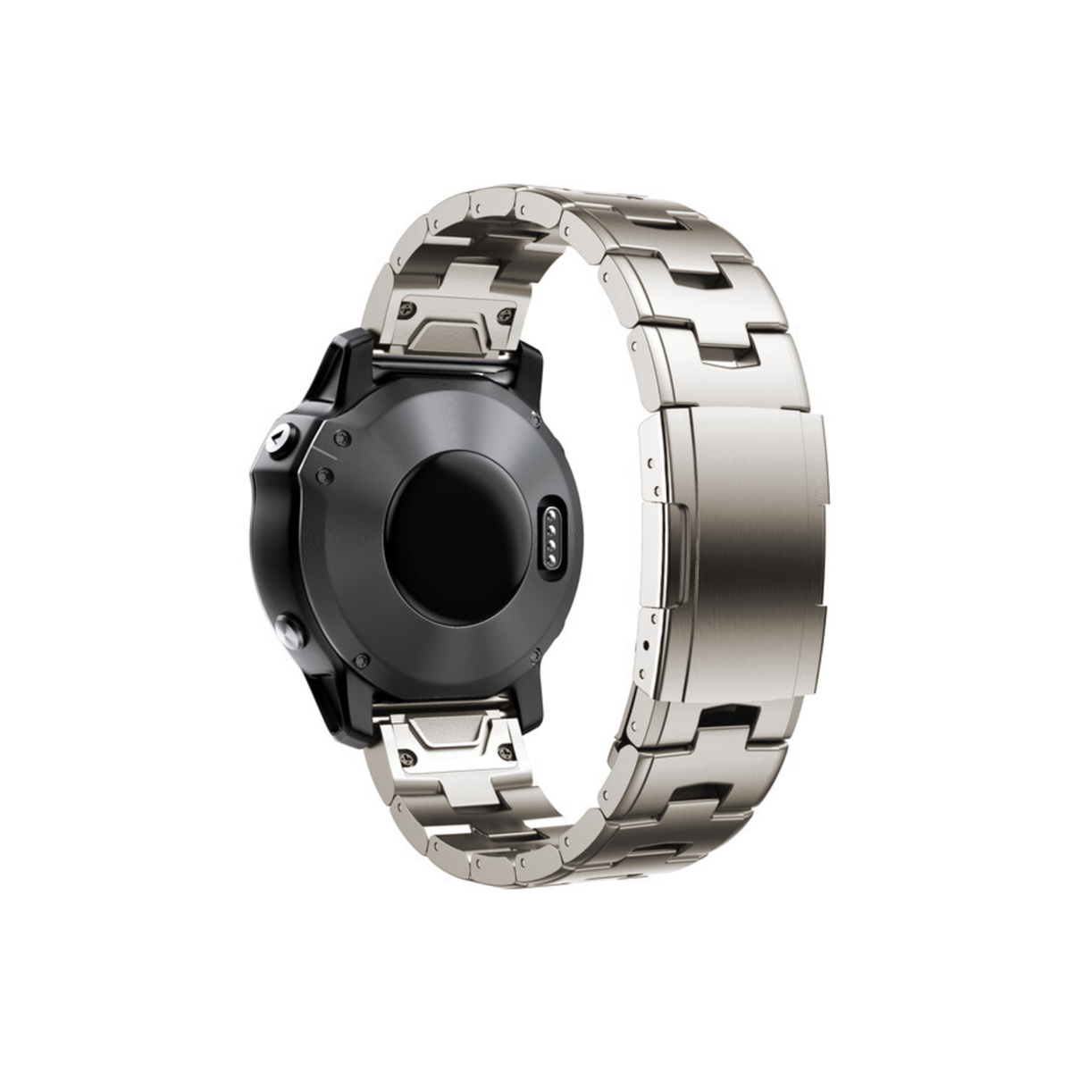Silver Vented Titanium Garmin Fenix 6X / 7X / 8 (51MM) Band - OzStraps
