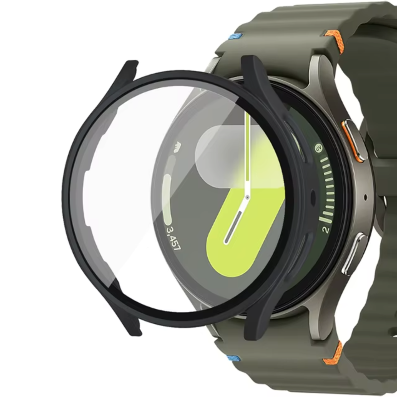 Samsung Galaxy Watch 7 Hybrid Cover (Tempered Glass + Case Protector) - OzStraps