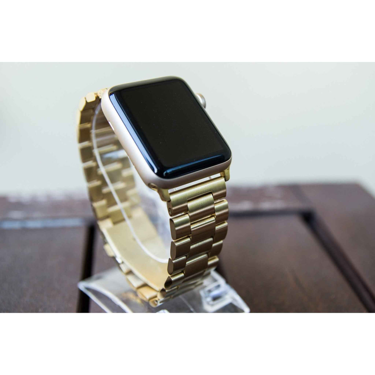 Gold Classic Stainless Steel Apple Watch Band