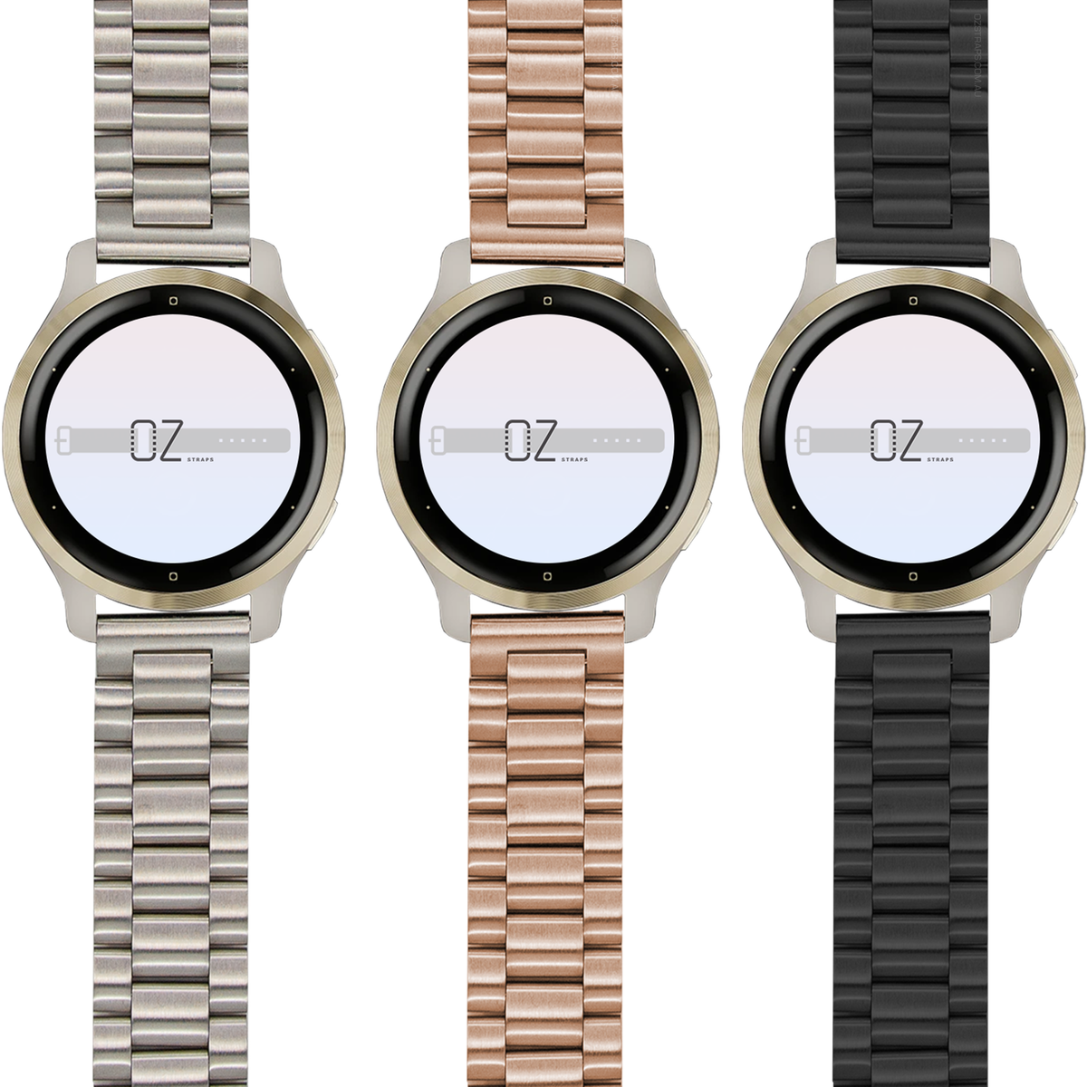 Classic Stainless Steel Garmin Vivomove HR & Venu 2 Plus Band - OzStraps