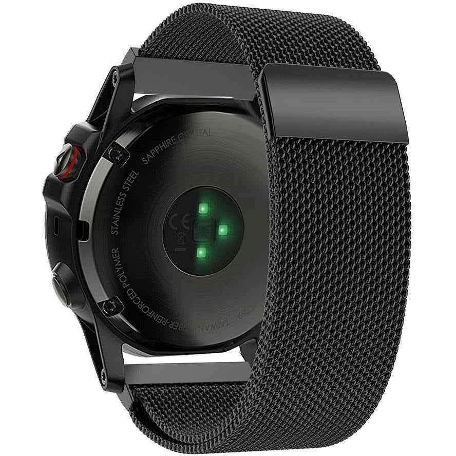 Black Milanese Loop Garmin Fenix 6X / 7X / 8 (51MM) Band