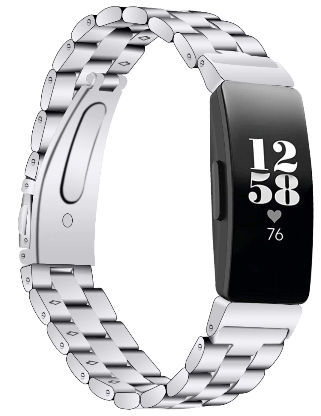 Classic Stainless Steel Fitbit Inspire HR / Ace 2 Band - OzStraps