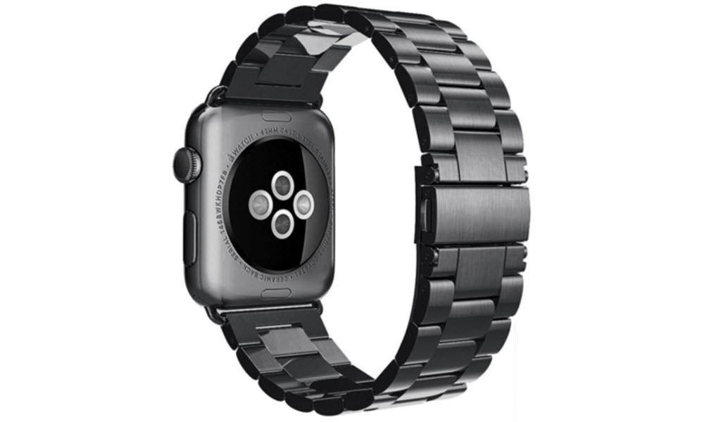 Space Grey Classic Stainless Steel Apple Watch Band - OzStraps