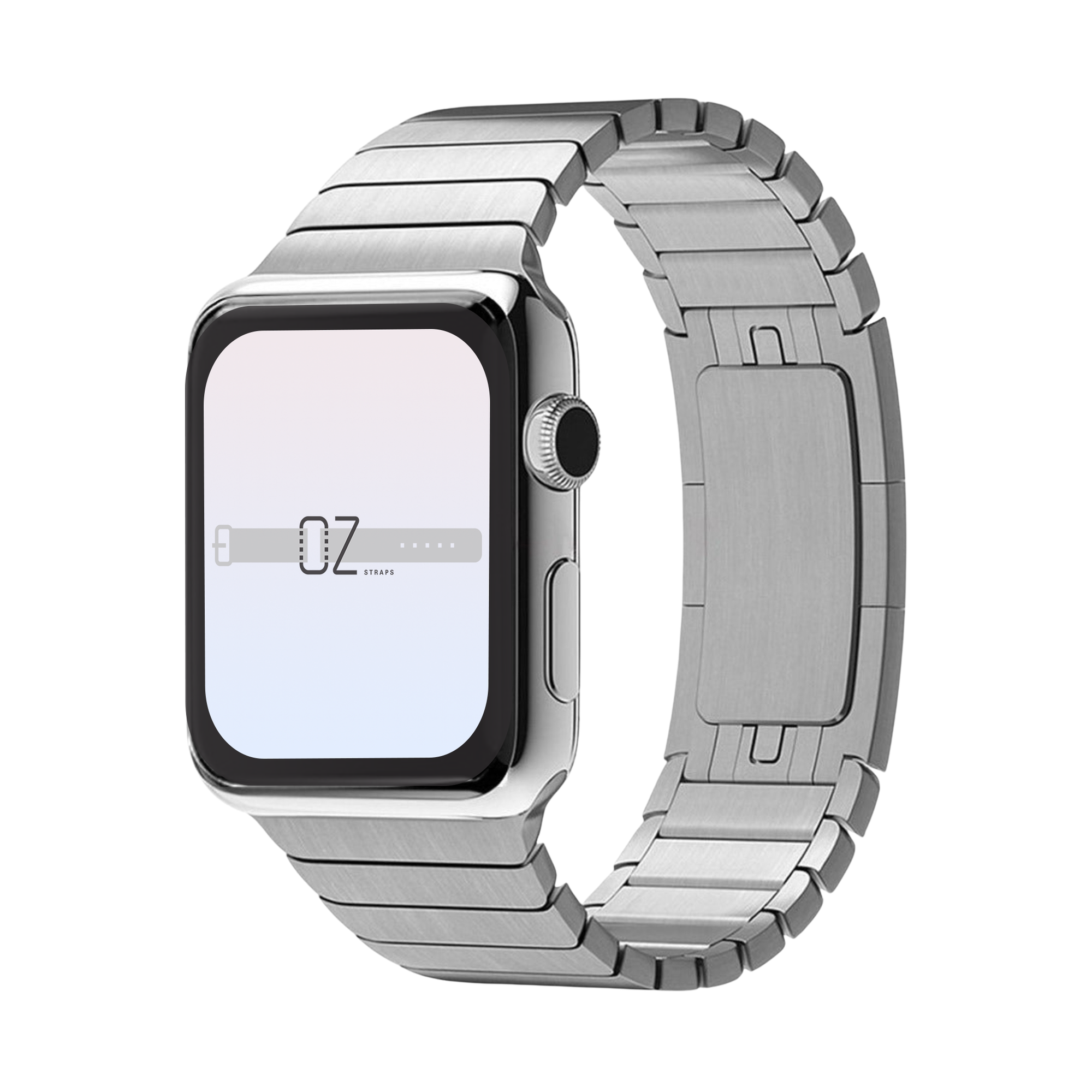 Silver Titanium Ceramic Stainless Steel Apple Watch Band