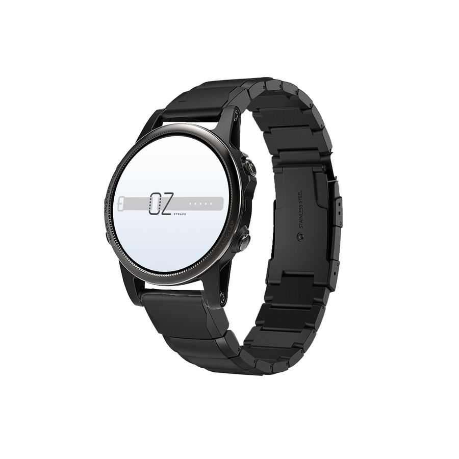 Black Ceramic Stainless Steel Garmin Fenix 6X / 7X / 8 (51MM) Band