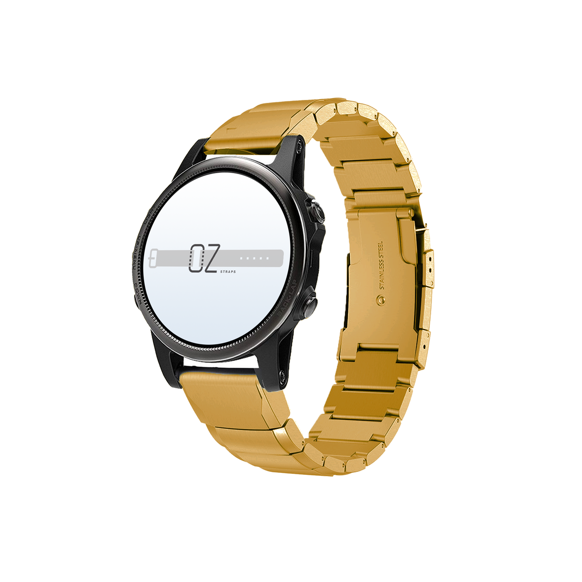 Gold Ceramic Stainless Steel Garmin Fenix 6X / 7X / 8 (51MM) Band