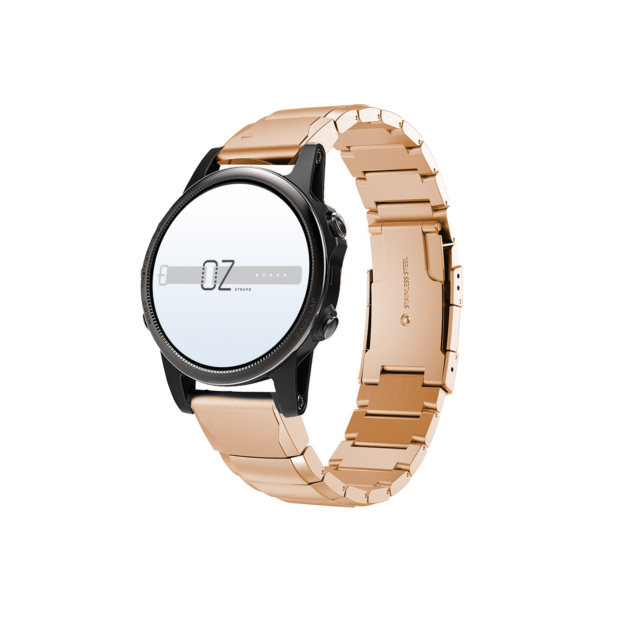 Rose Gold Ceramic Stainless Steel Garmin Fenix 6 / 7 / 8 (47MM) Band - OzStraps-NZ