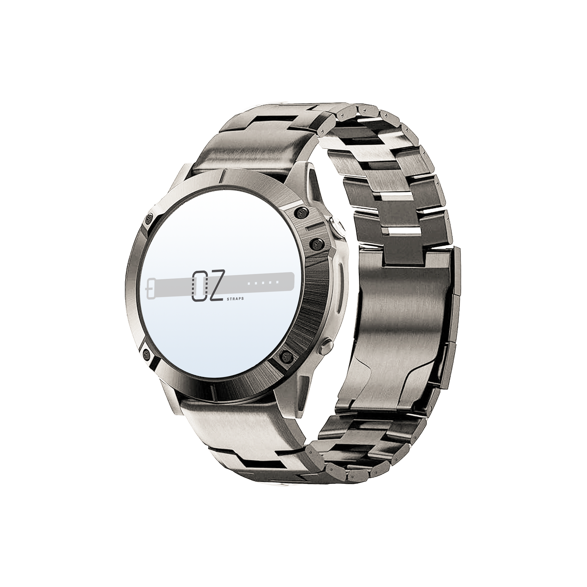 Silver Vented Titanium Garmin Fenix 6X / 7X / 8 (51MM) Band