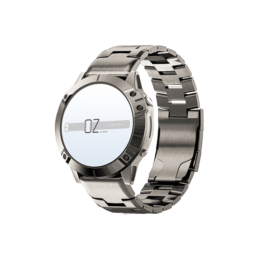 Silver Vented Titanium Garmin Fenix 6X / 7X / 8 (51MM) Band