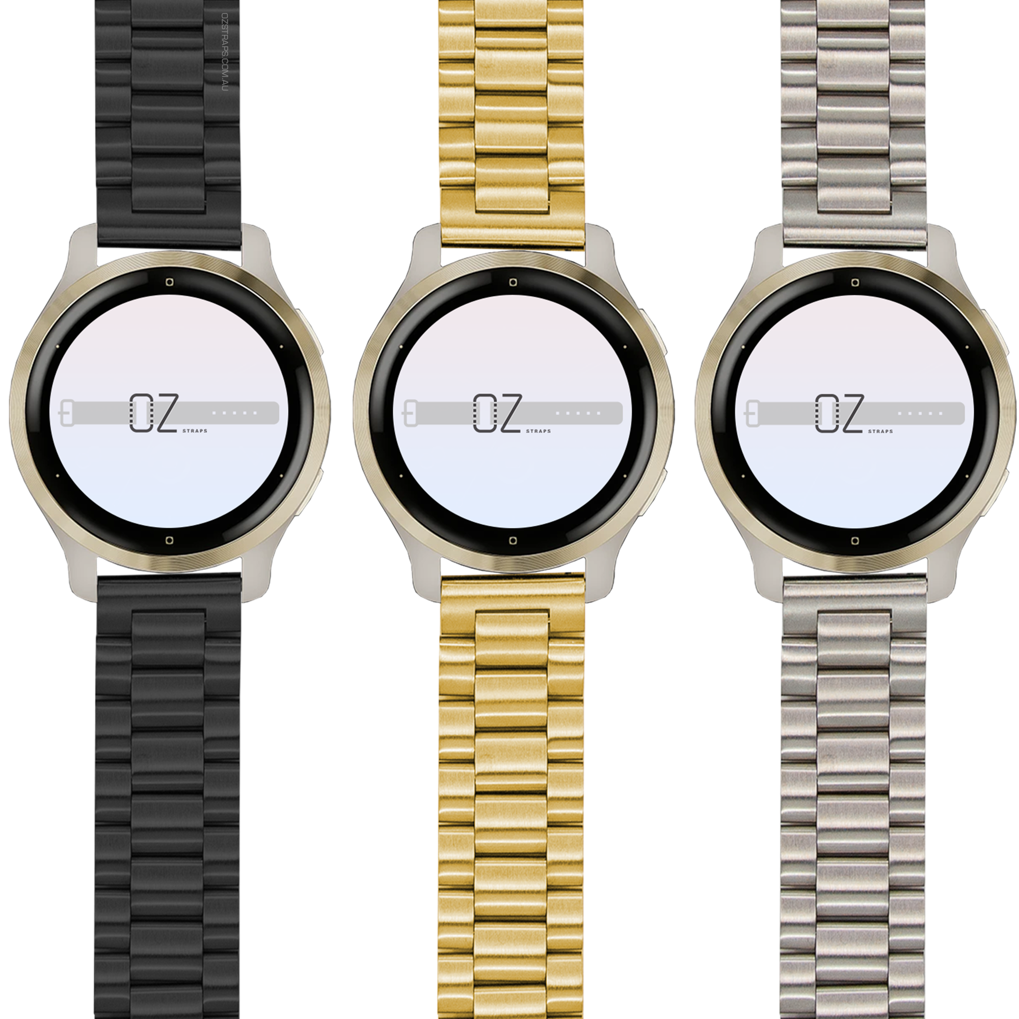 Classic Stainless Steel Garmin Vivoactive 4 / Venu 2 Band-OzStraps