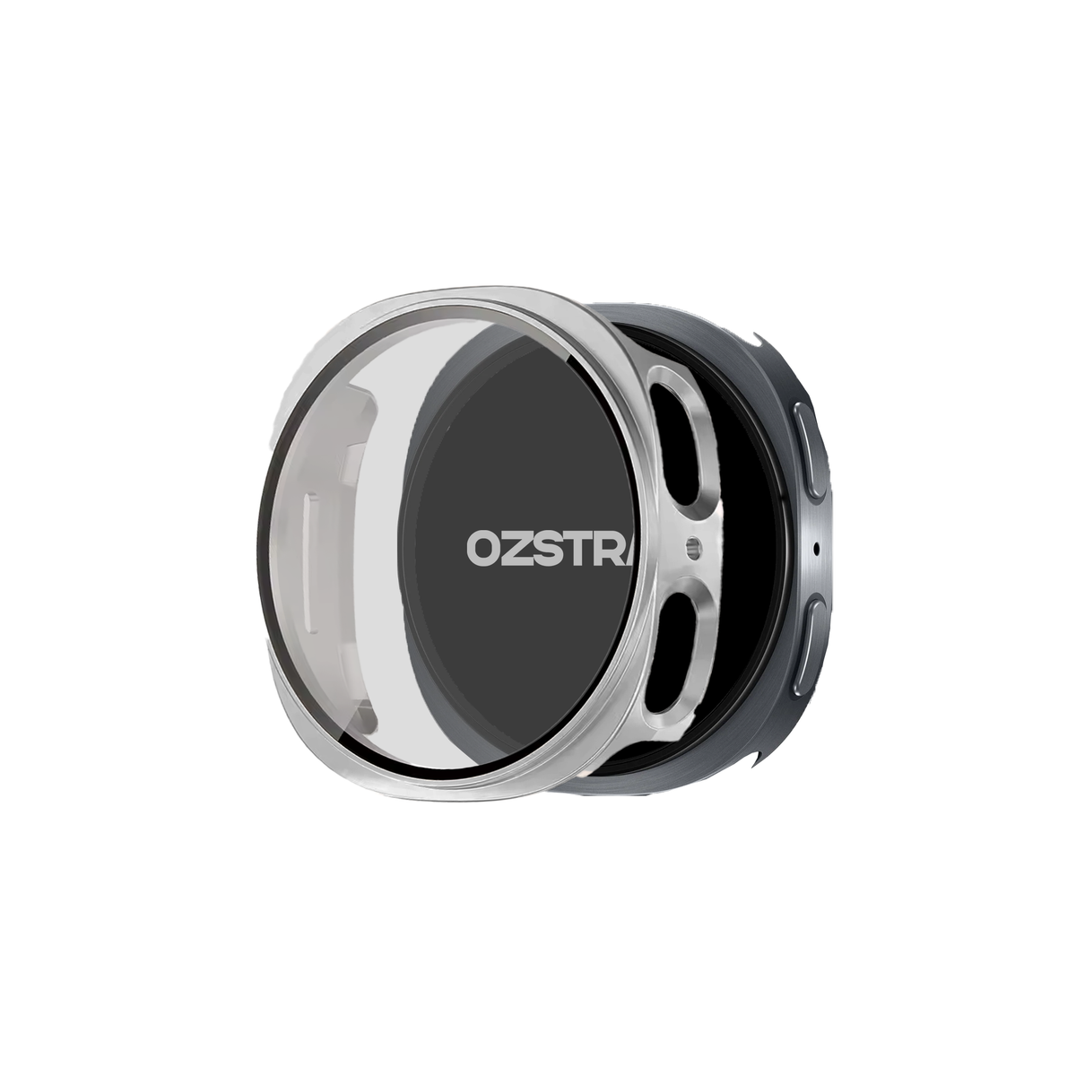 Samsung Galaxy Watch 8 Hybrid Cover (Tempered Glass + Case Protector)