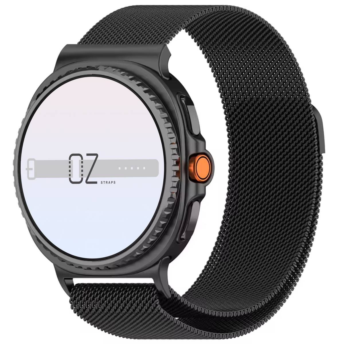 Samsung Galaxy Watch 8 Smartwatch with a Milanese Loop band in Black