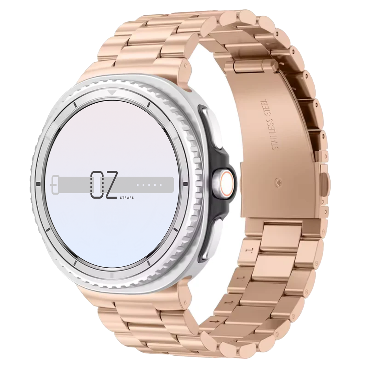 Samsung Galaxy Watch 8 Smartwatch Classic Stainless Steel Band or Strap in Rose Gold