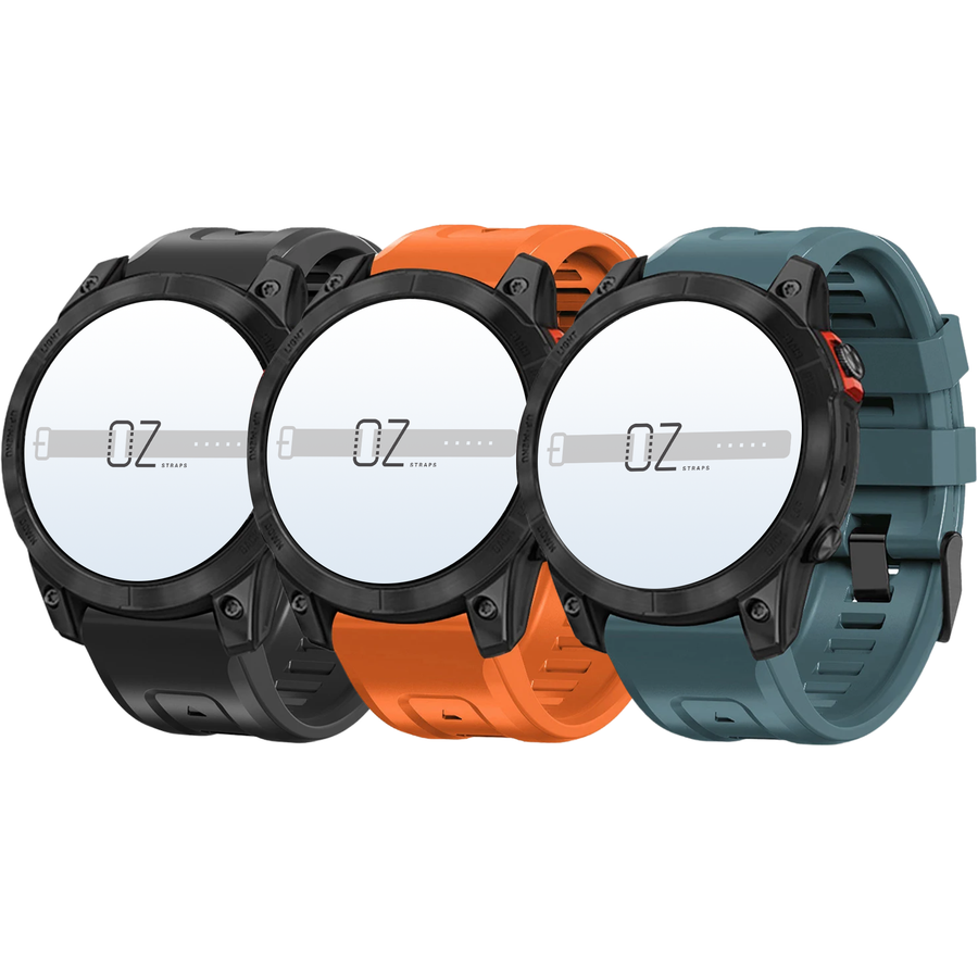 Silicone Garmin Fenix 6S 7S 8 (43MM) Band in Black – Durable, Comfortable, and Water-Resistant Replacement Strap