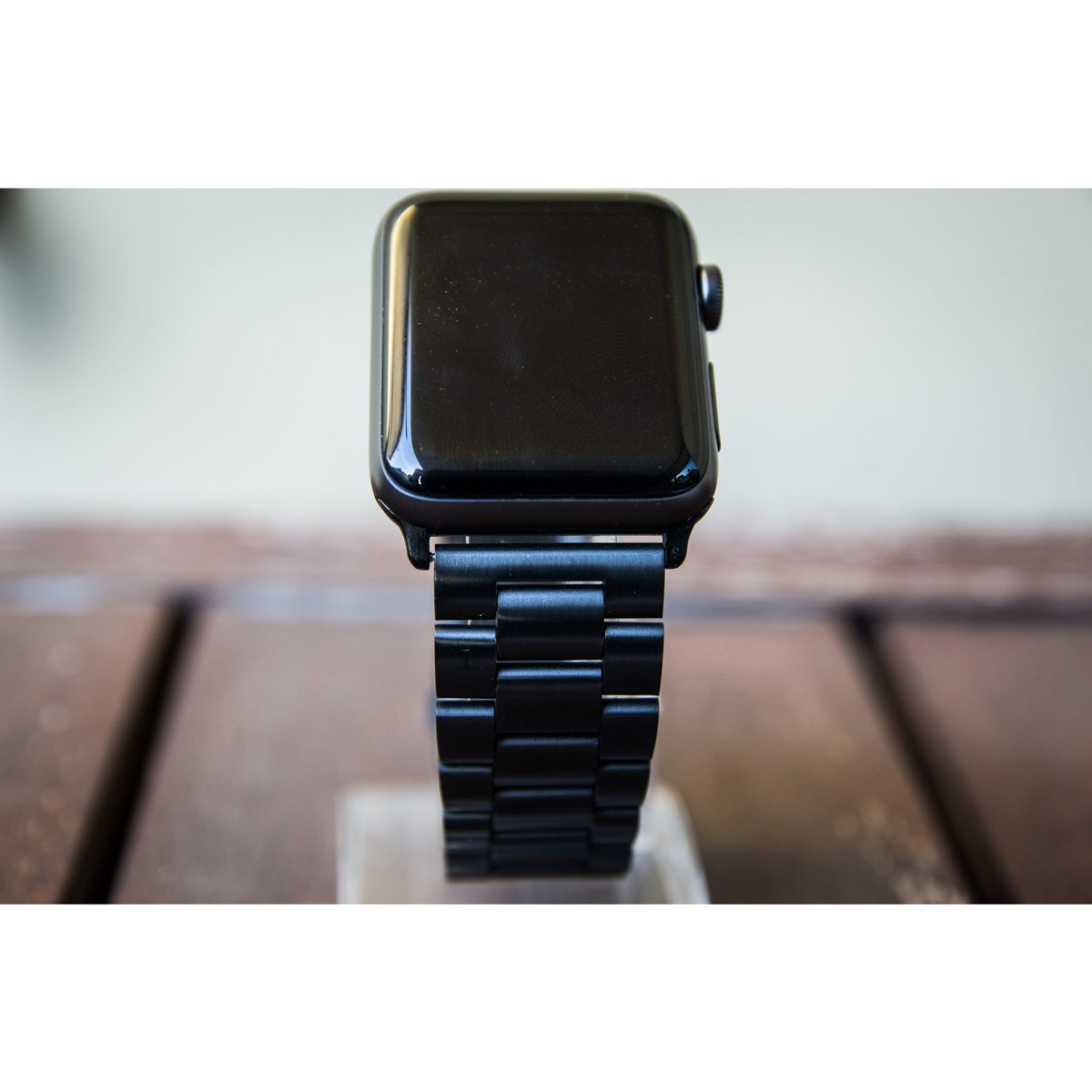 Black Classic Stainless Steel Apple Watch Band - OzStraps