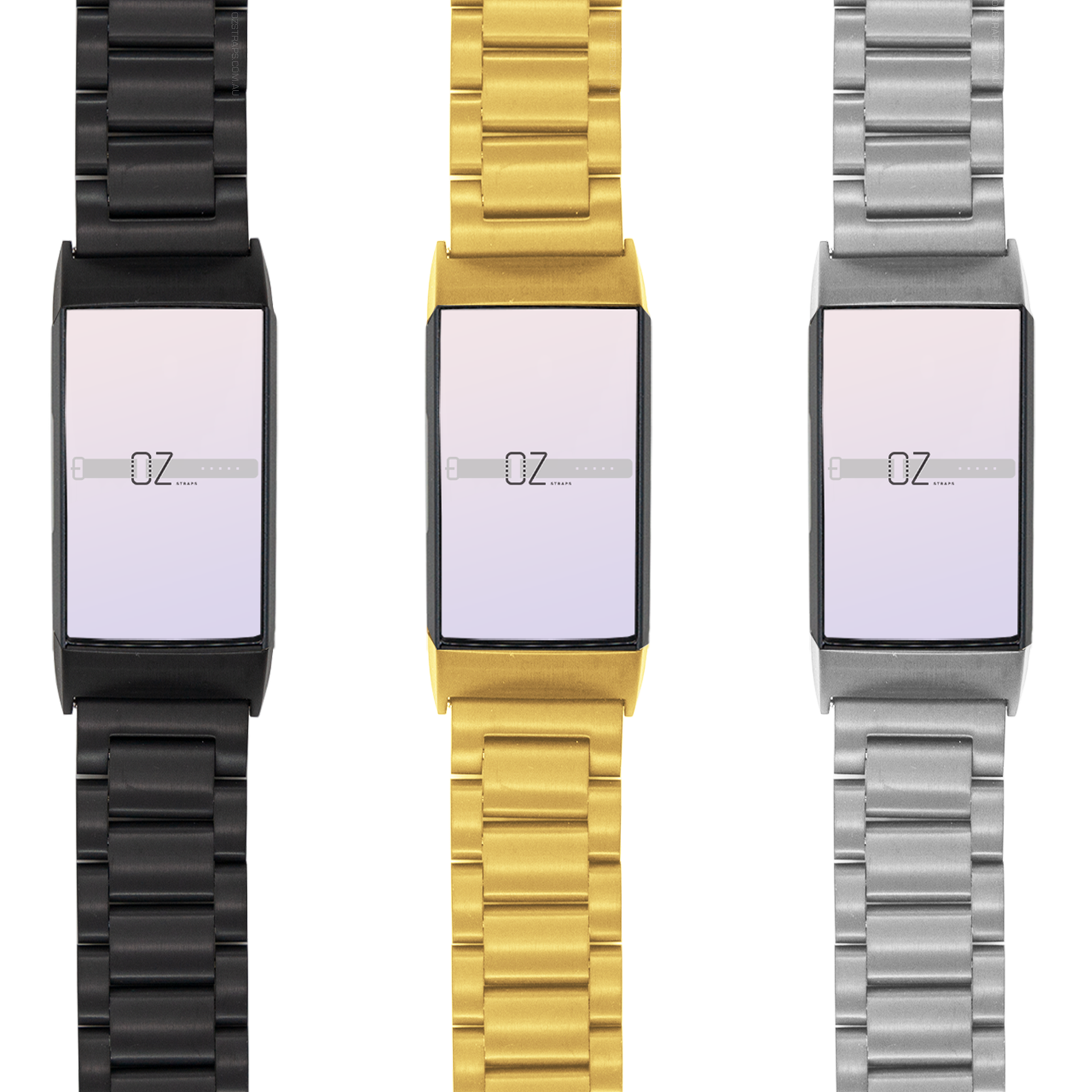 Classic Stainless Steel Fitbit Charge 3 / Charge 4 Bands-OzStraps