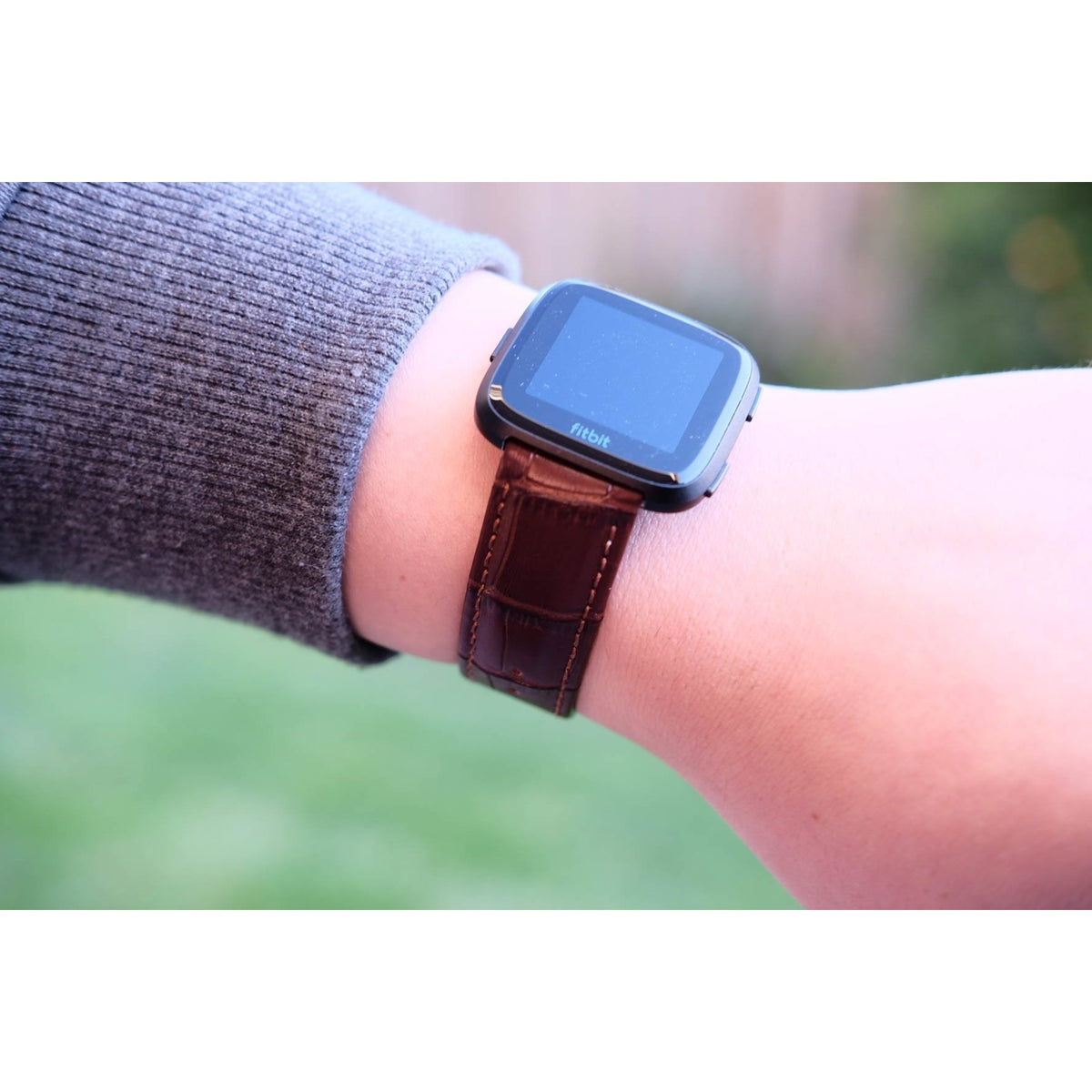 Leather Fitbit Versa Band - OzStraps