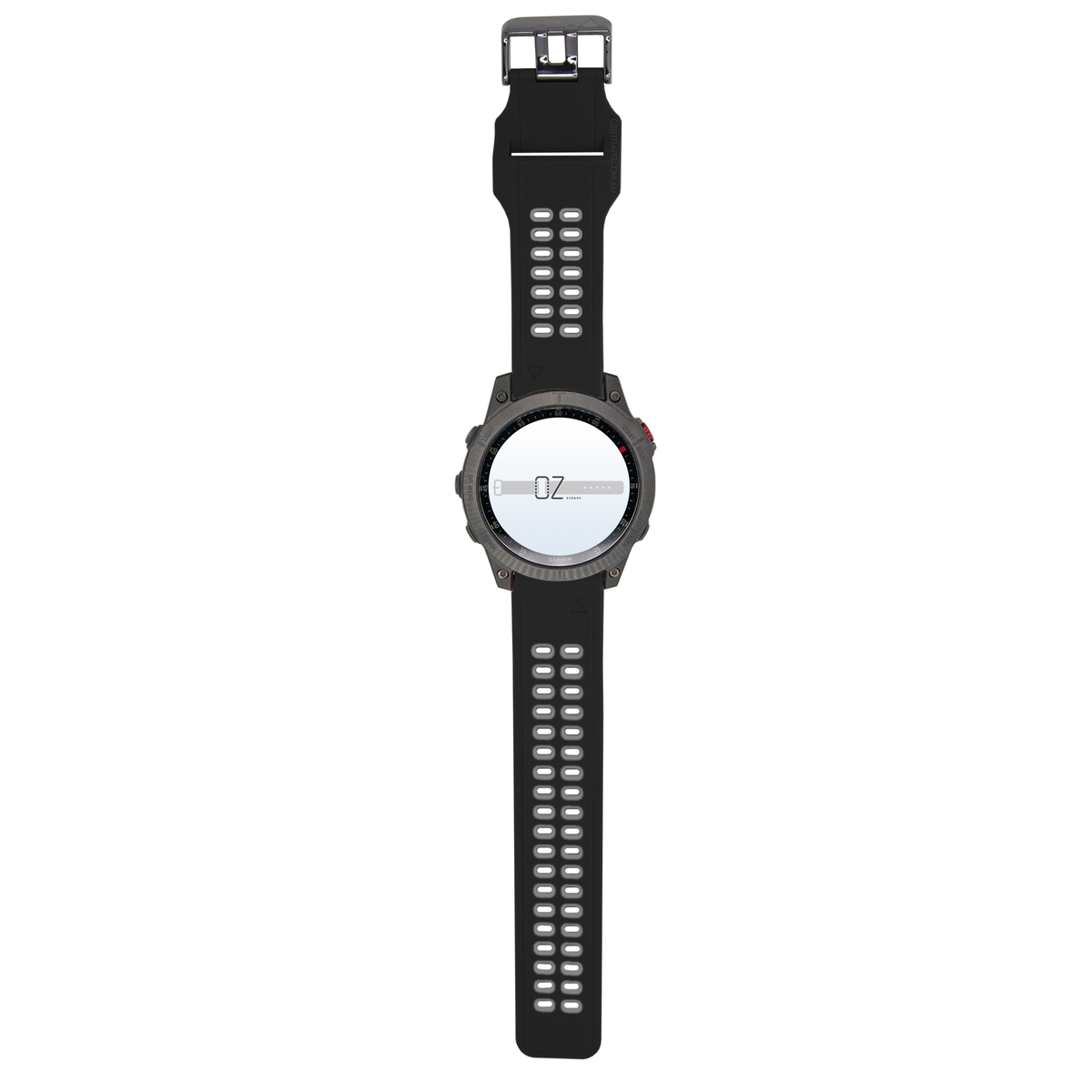 Extreme Sport Silicone Garmin Fenix 6S 7S 8 (43MM) Band in Black – Durable, Comfortable, and Water-Resistant Replacement Strap