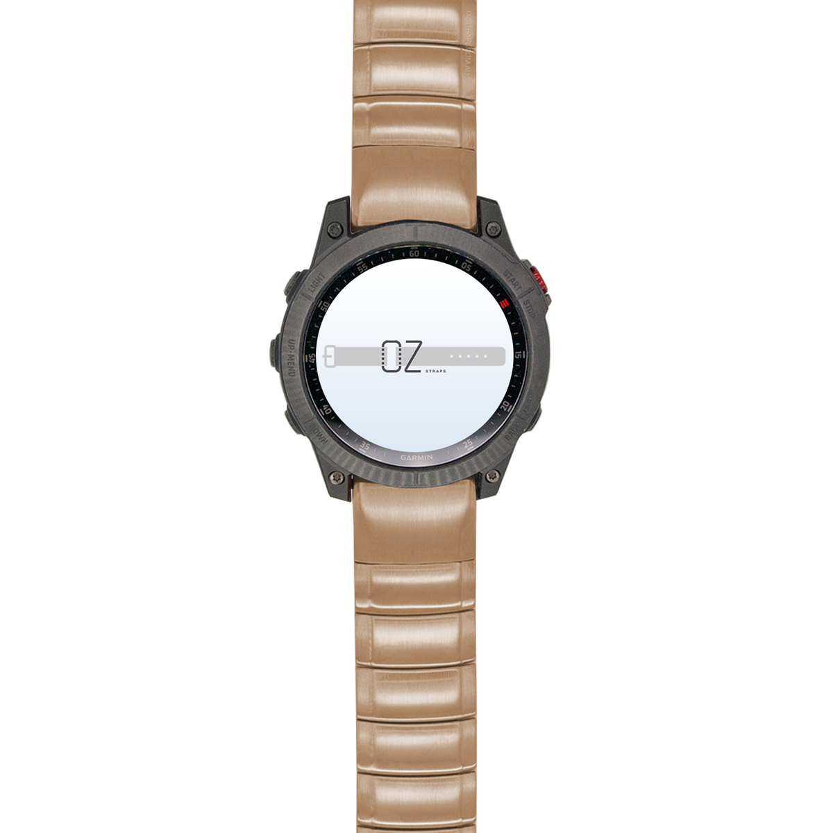 Rose Gold Ceramic Stainless Steel Garmin Fenix 5X / 6X / 7X Band-OzStraps