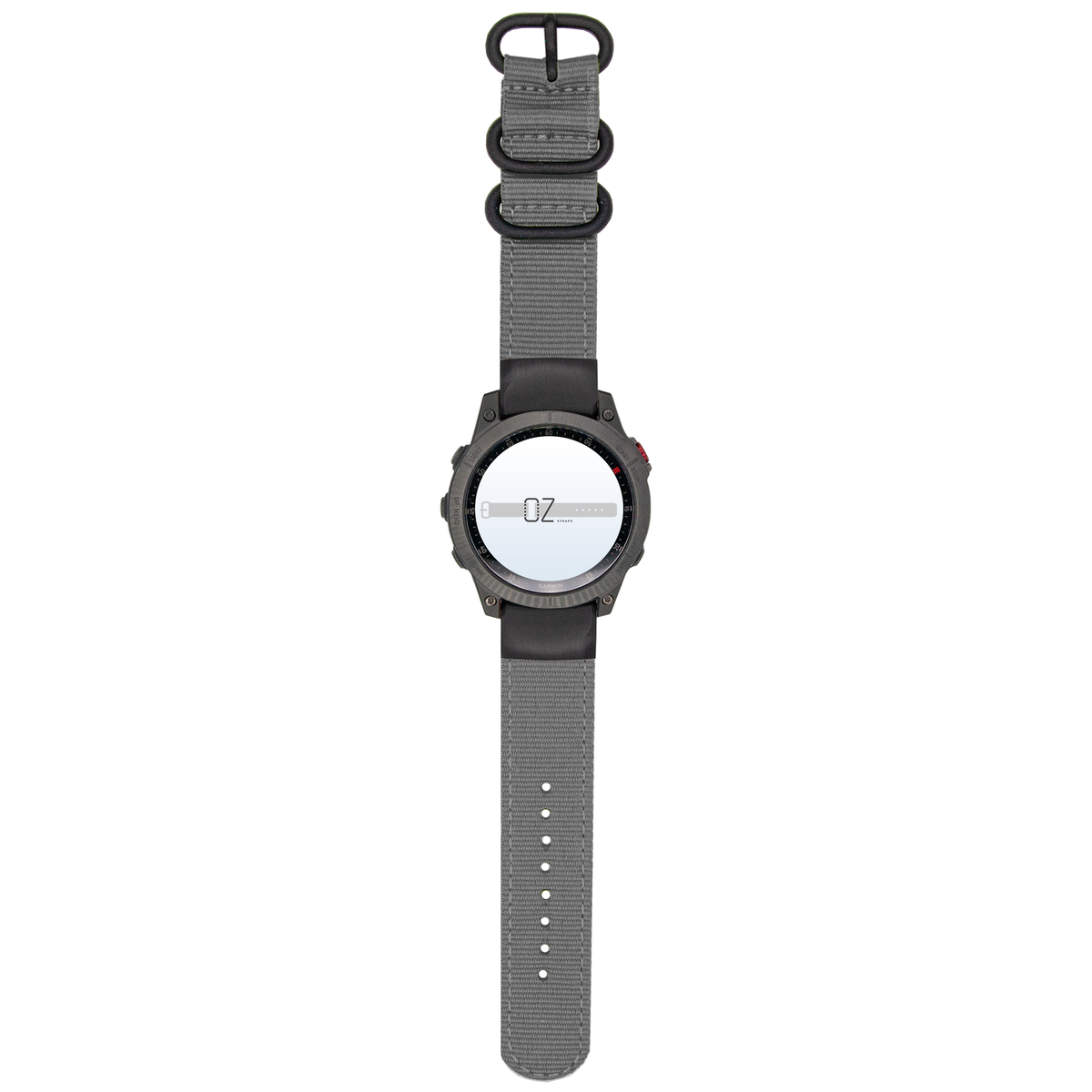Garmin Fenix 6S 7S 8 43mm with NATO nylon band in grey – breathable, durable, and stylish watch strap